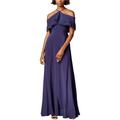 Mare Mare Womens Cold-Shoulder Gown Dress
