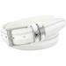 Stacy Adams Belts Stacy Adams 35mm White Tri-Leather Big and Tall Embossed, Croc, Lizard, Snake Belt