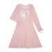 Btween Girls 3/4 Ruched Sleeve Sequin Play Dress with Keychain, Sizes 7-12