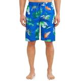 Kanu Surf Men's Cozumel Print Long Trunk Swimsuit