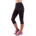 Bellissima Women's Capri Yoga Pants Seamless High-Waisted Workout Leggings