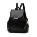 aiseyi Casual Fashion School Leather Backpack Shoulder Bag Mini Backpack for Women Girls Purse Black