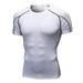 Ochine Men Compression Shirt Short Sleeve Cool Dry Soft Stretch Work Out T Shirts Base Layer for Performance Running Cycling MMA BJJ Wrestling Cross Training, S-XXL