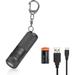 USB Rechargeable Mini LED Flashlight, Waterproof Keychain Flashlight with 4 Adjustable Brightness Modes, 160 Lumens Small Torch Ideal for Camping Reading Hiking.