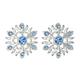 Disney Frozen Sterling Silver Crystal Snowflake Stud Earrings