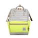 Chinatera Hit Color Striped Backpacks Women Canvas Big Knapsack (Horizontal Yellow)