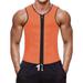 Men Waist Trainer Vest for Weightloss Hot Neoprene Corset Body Shaper Zipper Sauna Tank Top Workout Shirt 4 colors