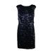 Lauren Ralph Lauren Womens Black Sleeveless Strappy Sheath Dress 8P