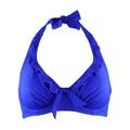 Pour Moi Womens Splash Frill Halter Bikini Top Style-6008 Swimsuit