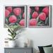 Red Barrel Studio® Blush Blossoms I Blush Blossoms I - 2 Piece Picture Frame Painting Print Set Canvas in Black | 22.5 H x 45 W x 1.5 D in | Wayfair