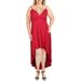 Speechless Womens Plus Scalloped Hi-Low Maxi Dress