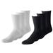 Mechaly Womens Basic Super Comfortable Low Cut and Crew Cotton Socks - Size 6-8