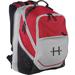 Monogrammed Red, Grey, and Black Xcape Backpack with Embroidered Initial