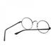 Korean Version of the Retro Round Alloy Frame Unisex Solid Flat Glasses Myopia Round Frame Decorative Glasses