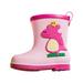 Left Wind Children's Summer Rain Boots Cartoon Dinosaur Children's Shoes Boys And Girls Rain Boots