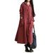 Women's Vintage Caftan Maxi Dresses Cotton linen Casual Loose Baggy Kaftan Dress Long Sleeve Maxi Dress Button Hooded Gypsy Ethnic Sundress Plus Size S-5XL With Pocket