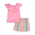 One Step Up Girls' 2-Piece Shorts Set Outfit (Little Girls)