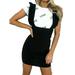 Urobanpeeg Women Ladies High Waist Suspender Skirt Dress Pencil Stretch Bodycon Dress S-XL