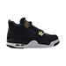 Air Jordan 4 Retro BG "Royalty" Big Kids' Shoes Black-Metallic Gold-White 408452-032