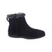 SoftWalk Womens Helena Leather Faux Fur Lined Ankle Boots