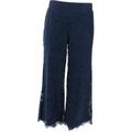 Isaac Mizrahi Floral Lace Knit Culotte Pants NEW A353075