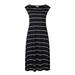Richie House Women's Medium Style Striped Knit Dress RHW2573