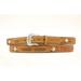 Nocona Belt 40 Inch Ostrich & Basketweave Overlay Leather MB Mens Belt