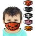 5-Pack Halloween Cloth Face Mask Fashion for Adult and Kids Costume Uniform Pumpkin, Jack o Lantern, Skull (Kids 5-Pack)