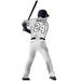 Latitude Run® Personalized Baseball Player Wall Decal Vinyl in Gray | 60 H x 26.5 W in | Wayfair 754D153D7B04469690FE795686CDC870