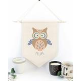 Harriet Bee Chabon Owl Personalized Banners Canvas, Cotton | 14 H x 10 W x 0.1 D in | Wayfair EDCB275D843B404DBE1F8AD86372E94D