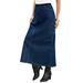 Plus Size Women's Invisible Stretch® All Day Cargo Skirt by Denim 24/7 in Medium Stonewash (Size 30 W)