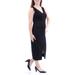 BAR III $80 Womens New 1324 Black Sleeveless V Neck Tea-Length Dress XS B+B