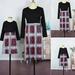 Mother Daughter Clothes Parent Child Dress Women Girl Skirt Family Plaid Outfits