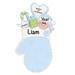 The Holiday Aisle® Baby 1st Christmas Mitten Hanging Figurine Ornament Plastic in Blue | 5 H x 2.5 W x 0.5 D in | Wayfair