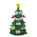 The Holiday Aisle® Glitter Tree Family of 6 Holiday Shaped Ornament Plastic in Green/Red/Yellow | 6 H x 3.25 W x 0.5 D in | Wayfair