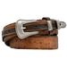 3D D2204-32 Brown Mens Western Fashion Ranger Belt - Size 32