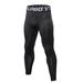 Quick Dry Trousers for Men Compression Cool Dry Sports Tights Pants Base layer Running Leggings Yoga Rashguard Men's Black M