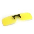 Cyxus Square Polarized Clip-On Sunglasses UV400 Protection Anti Glare Golden Lenses Eyewear Outdoor For Women Men 1300Y04