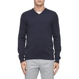 Calvin Klein Mens Ribbed Trim V Neck Pullover Sweater