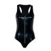 Ladies Fashion Sexy Underwear Patent Leather Zipper Sexy One-Piece Underwear