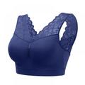 Produes Women V Neck Lace Bras Push Up Padded Bra Seamless Comfortable Bralette Sports Sleep Bra