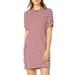 Allegra K Junior's Short Sleeve Crew Neck Mini Striped T-Shirt Dress