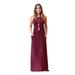 Women's Casual Crewneck Solid Color Sleeveless Pocket Maxi Dress Fashion Dresses Pocket Sexy Long Dress