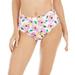 Kate Spade New York WHITE MULTI FLORAL Wallflower Bikini Swim Bottom, US Medium