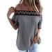 Summer Cold Shoulder Tops for Women Short Sleeve T Shirt Casual Vintage Blouse Tee Shirts