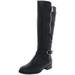 Material Girl Womens Winnnie Faux Leather Tall Riding Boots
