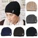 SPRING PARK Men's Fashion Winter Outdoor Beanies Bonnet Knitted Hat Soft Solid Color Braid Warm Cap