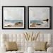 Dovecove Ocean Sigh I Ocean Sigh I - 2 Piece Picture Frame Set Paper, Solid Wood in Brown/Gray | 26.5 H x 53 W x 1.5 D in | Wayfair