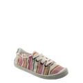 Comfort01k Children Vintage Flexible Rubber Sneaker - Girls Canvas Comfort Bendable Shoes