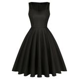 MintLimit Women's 1950s Vintage Sweetheart Double Strap Retro Rockabilly Cocktail Party Swing Dress with Pockets